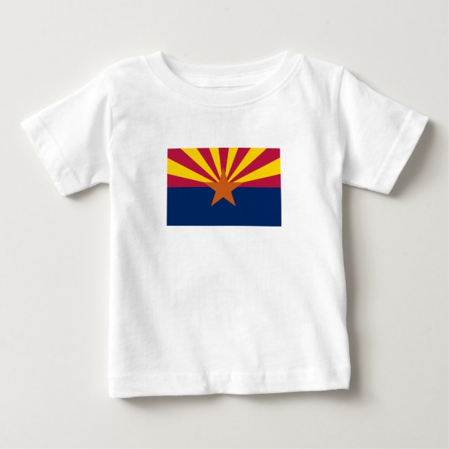 Camiseta De Bebé Bandera Estatal de Arizona (Anverso)