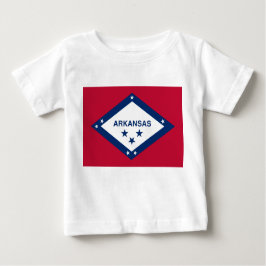 Camiseta De Bebé Bandera Estatal de Arkansas