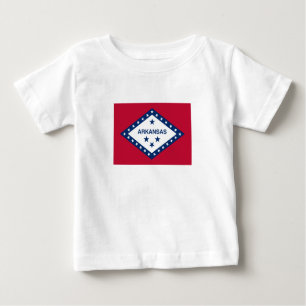 Camiseta De Bebé Bandera estatal de Arkansas