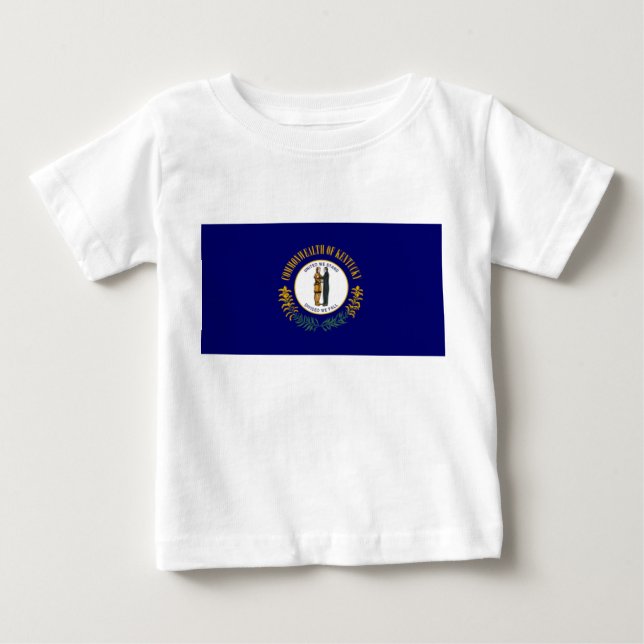 Camiseta De Bebé Bandera Estatal de Kentucky (Anverso)