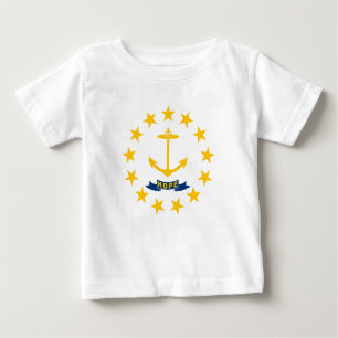Camiseta De Bebé Bandera estatal de la isla de Rhode