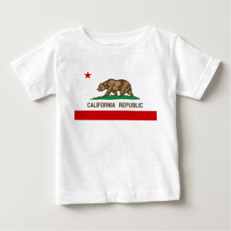 Camiseta De Bebé Bandera estatal de la República de California