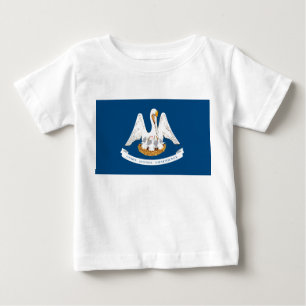 Camiseta De Bebé Bandera Estatal de Luisiana