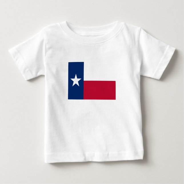 Camiseta De Bebé Bandera Estatal de Texas (Anverso)