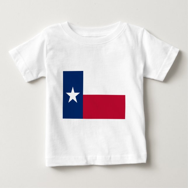 Camiseta De Bebé Bandera Estatal de Texas (Anverso)