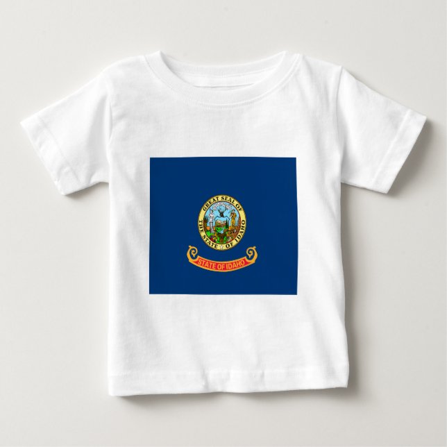 Camiseta De Bebé Bandera Estatal Idaho (Anverso)