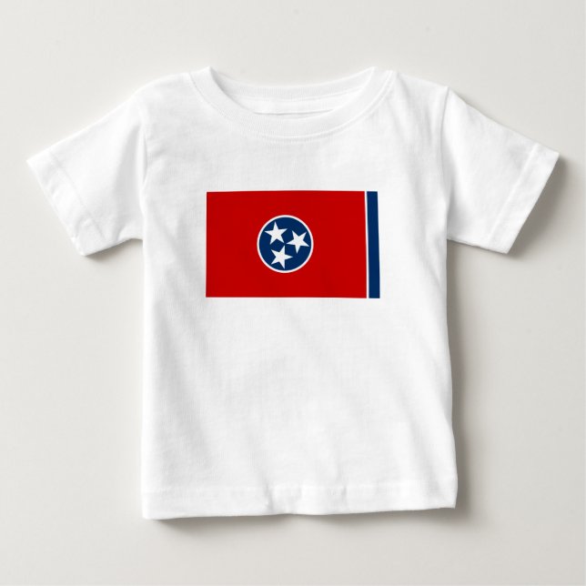 Camiseta De Bebé Bandera Estatal Tennessee (Anverso)