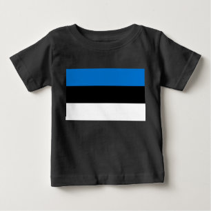 Camiseta De Bebé Bandera estonia