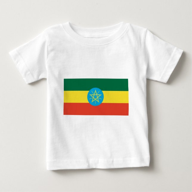Camiseta De Bebé Bandera etíope (Anverso)