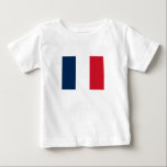 Camiseta De Bebé Bandera francesa<br><div class="desc">La bandera nacional de Francia.</div>
