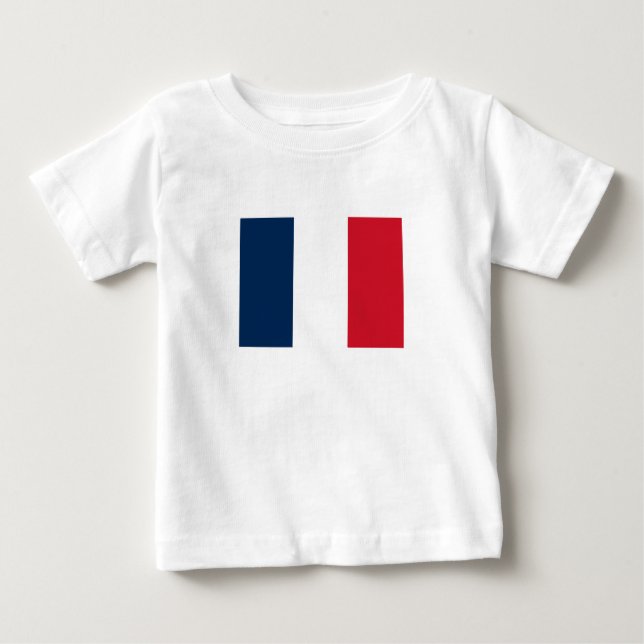 Camiseta De Bebé Bandera francesa (Anverso)