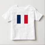 Camiseta De Bebé Bandera francesa<br><div class="desc">La bandera nacional de Francia.</div>
