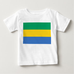 Camiseta De Bebé Bandera Gabonesa (Gabón)