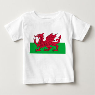 Camiseta De Bebé Bandera galesa (Gales) (Dragón galés)