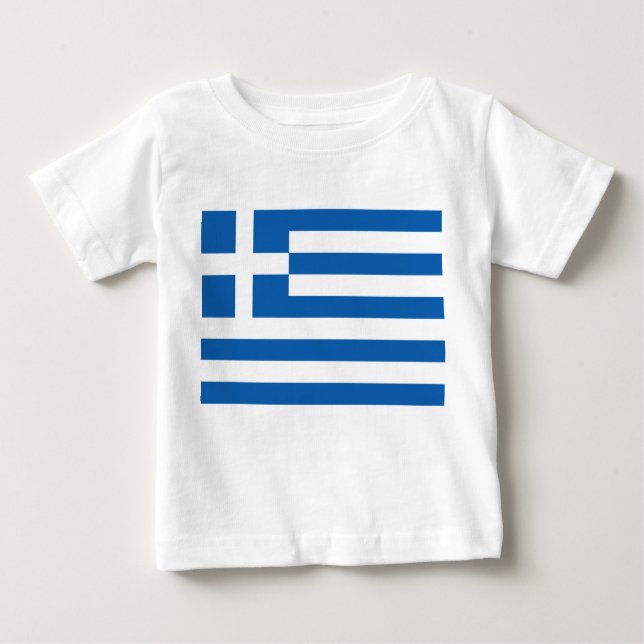 Camiseta De Bebé Bandera griega (Grecia) (Anverso)