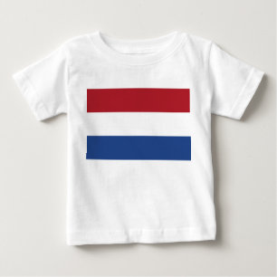 Camiseta De Bebé Bandera holandesa