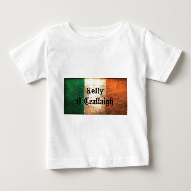 Camiseta De Bebé Bandera irlandesa de Kelly (Anverso)