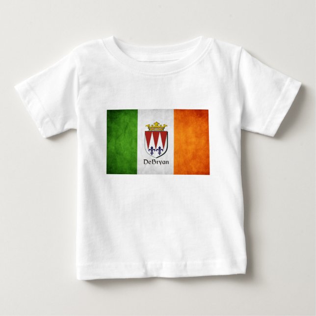Camiseta De Bebé Bandera irlandesa DeBryan (Anverso)