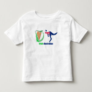 Camiseta De Bebé Bandera irlandesa Harp-Australia Toddler-Jersey-T-