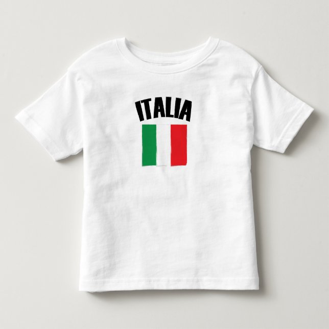 Camiseta De Bebé Bandera Italia (Anverso)