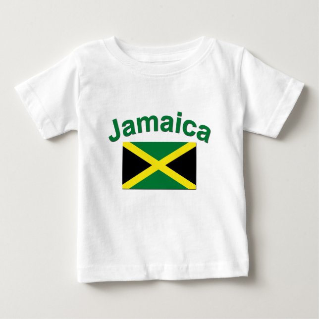 Camiseta De Bebé Bandera jamaicana (Anverso)