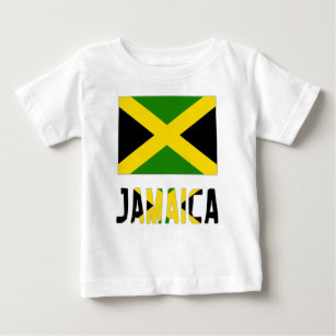 Camiseta De Bebé Bandera jamaiquina y Jamaica