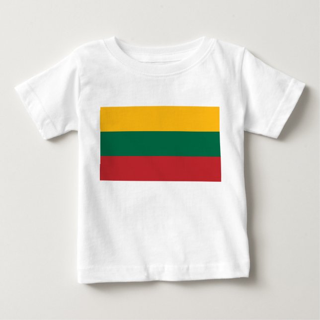 Camiseta De Bebé Bandera lituana (Anverso)