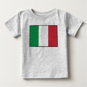 Camiseta De Bebé Bandera llana de Italia