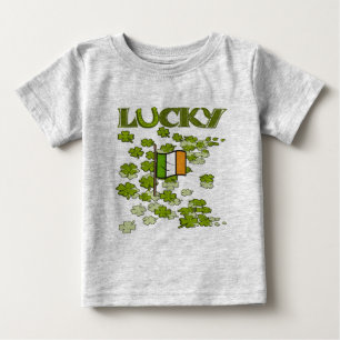 Camiseta De Bebé Bandera Lucky