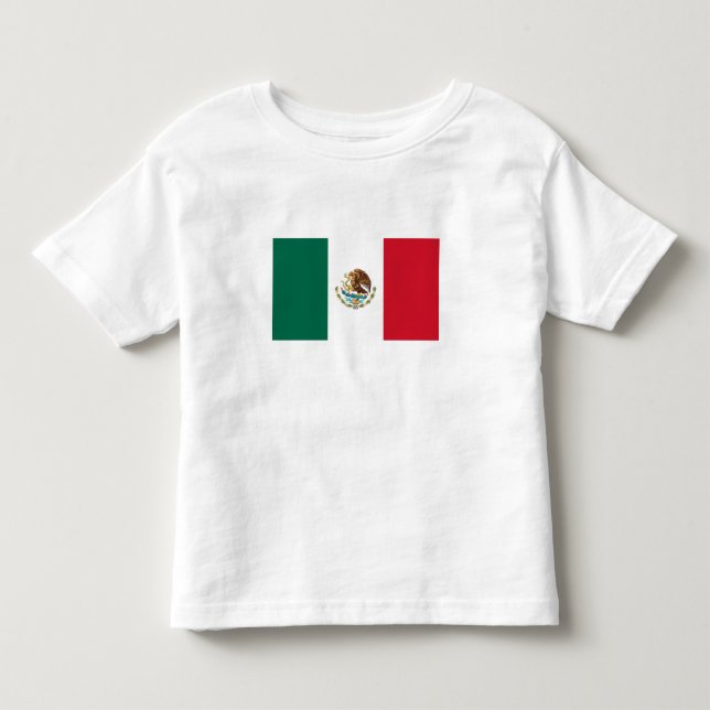 Camiseta De Bebé Bandera Mexicana (Anverso)
