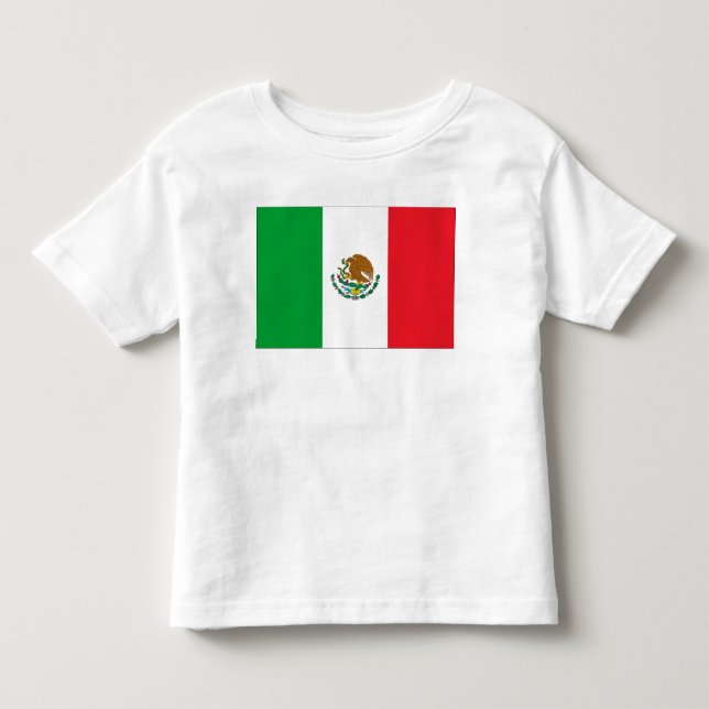 Camiseta De Bebé Bandera mexicana niños de bandera mexicana (Anverso)