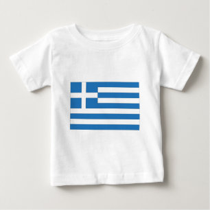 Camiseta De Bebé Bandera nacional de Grecia
