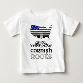 Camiseta De Bebé Bandera norteamericana de Cornualles