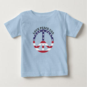 Camiseta De Bebé Bandera norteamericana patriótica bandera de Estad