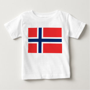 Camiseta De Bebé Bandera noruega (Noruega)