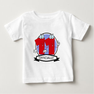 Camiseta De Bebé Bandera oficial de cumpleaños 11
