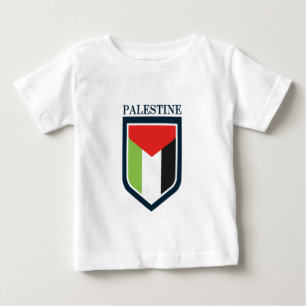Camiseta De Bebé Bandera palestina y palestina