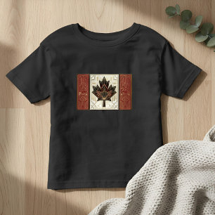 Camiseta De Bebé Bandera patrimonio Art Deco   Canadá   Años 1920