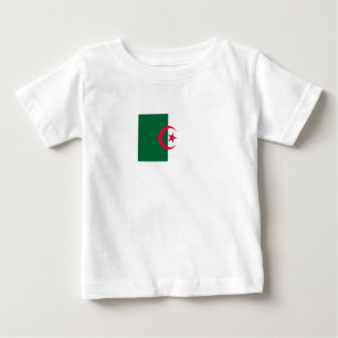 Camiseta De Bebé Bandera patriótica argelina