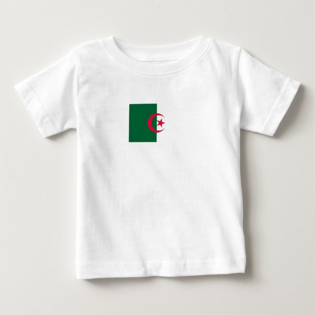 Camiseta De Bebé Bandera patriótica argelina (Anverso)