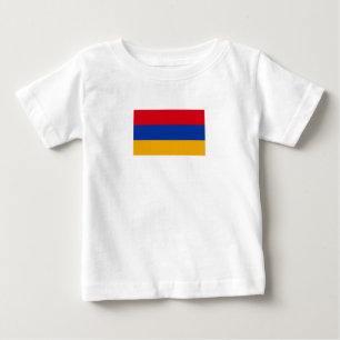 Camiseta De Bebé Bandera patriótica armenia
