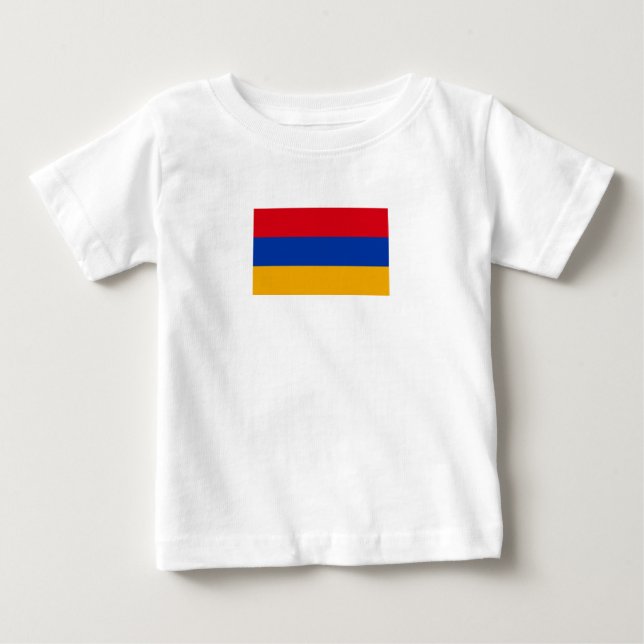 Camiseta De Bebé Bandera patriótica armenia (Anverso)