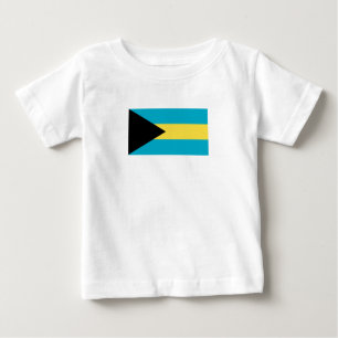 Camiseta De Bebé Bandera patriótica bahameña