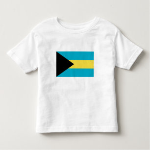 Camiseta De Bebé Bandera patriótica bahameña