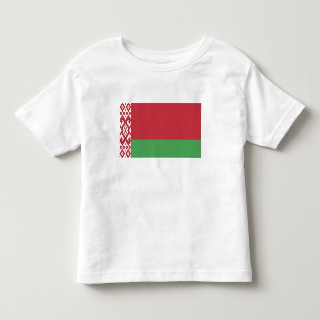 Camiseta De Bebé Bandera patriótica bielorrusa (Anverso)