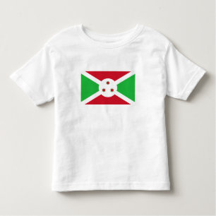 Camiseta De Bebé Bandera patriótica burundesa