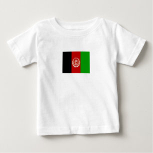Camiseta De Bebé Bandera patriótica de Afganistán