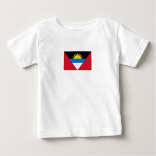 Camiseta De Bebé Bandera Patriótica de Antigua y Barbuda