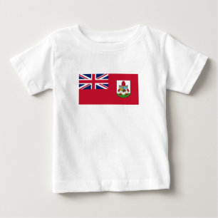 Camiseta De Bebé Bandera patriótica de Bermudas