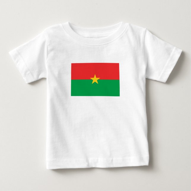 Camiseta De Bebé Bandera patriótica de Burkina Faso (Anverso)